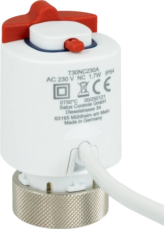 Salus siłownik termoelektryczny NC, 230V, M30x1,5mm T30NC230A