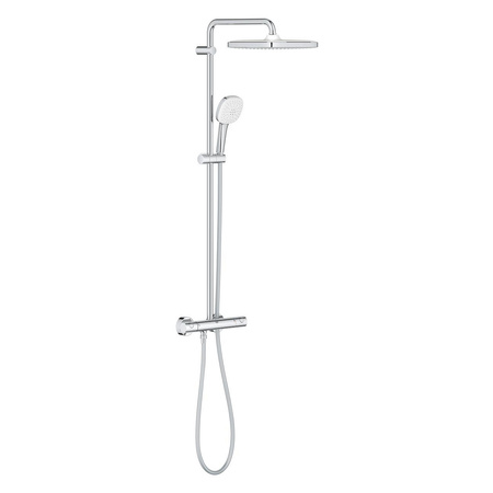 Grohe system prysznicowy z termostatem do montażu ściennego Tempesta System 250 Cube chrom 26689001