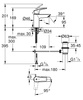 Grohe bateria umywalkowa Eurosmart rozmiar S czarny mat 329262433