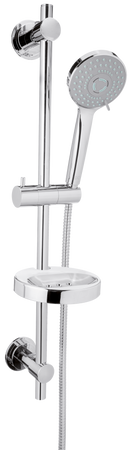 Invena zestaw natryskowy na drążku Milos, chrom AU-21-P01-L