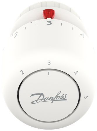 Danfoss głowica termostatyczna gazowa Aero RA click, czujnik wbudowany, biała 015G4596