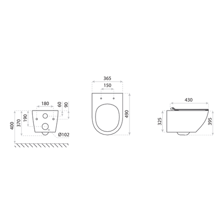 Zestaw Duofix Concept stelaż podtynkowy Geberit do WC z przyciskiem Sigma 01 czarny + miska WC z deską Lavita S012