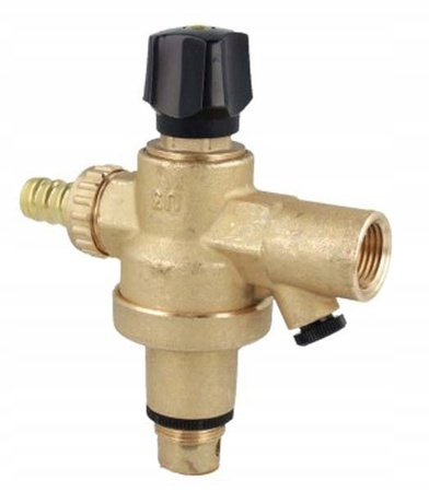 Afriso zawór do automatycznego napełniania instalacji FA, 0,5÷3,0 bar, GW G1/2", przyłącze do manometru 42405