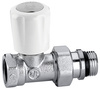 Caleffi zawór grzejnikowy z pokrętłem prosty 1/2" 402402