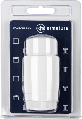 KFA głowica termostatyczna cieczowa Komfort Pro, biały 886-530-44