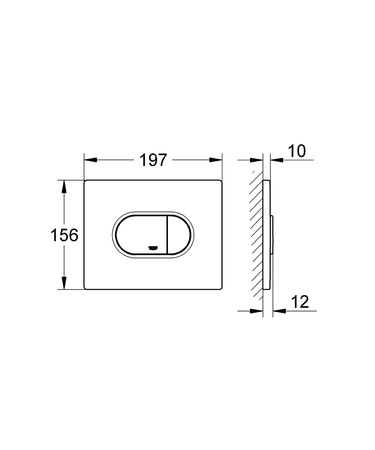 WYPRZEDAŻ: Grohe przycisk Arena Cosmopolitan, biel alpejska 38858SH0