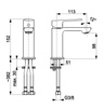 KFA bateria AGAT umywalkowa stojąca, chrom + click clack 4422-815-00 