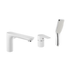 Invena bateria wannowa 3-otworowa Dokos biały/chrom BW-19-S02-V