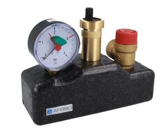 Afriso grupa bezpieczeństwa kotła KSG, Nmax UDT 73,6 kW, z zaworem bezpieczeństwa MS 3 bar 77938