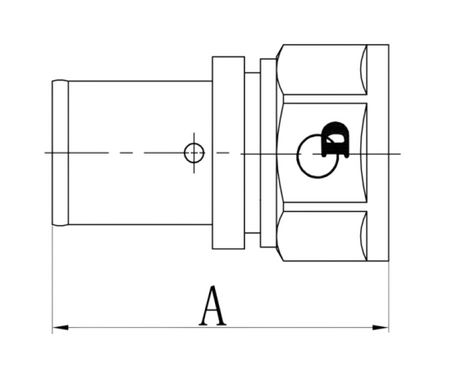 Diamond łącznik zaprasowywany ZŁ-DZ, PEX-AL-PEX, mosiądz 3/4"x20 FZZ-002.3/4X20.ZŁ-DZ