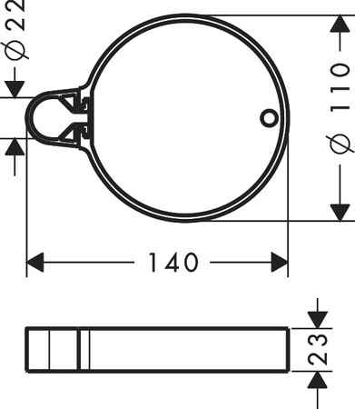 Hansgrohe mydelniczka Cassetta’C 28678000