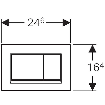 Geberit przycisk Sigma 30 stal pasek biały/chrom błyszczący, przycisk biały 115.883.KJ.1
