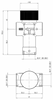 Caleffi regulowany termostatyczny zawór mieszający GW 3/4" 520540