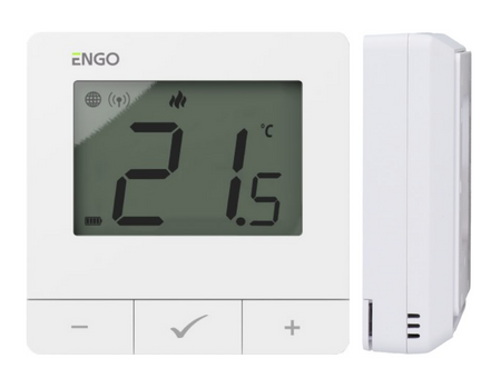 Engo internetowy, natynkowy regulator temperatury ZigBee/868MHz biały E25-BATW
