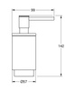 Grohe dozownik 120ml Selection, phantom black 41218KF0