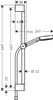 Hansgrohe zestaw prysznicowy 105 3jet Relaxation EcoSmart z drążkiem 65 cm Pulsify Select S, czarny matowy 24161670
