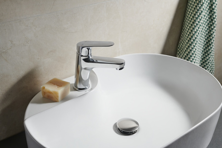 KFA bateria umywalkowa stojąca OTAVA chrom 5552-815-00