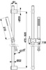 KFA natrysk przesuwny Moza Premium, czarny 841-363-81