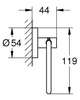 Grohe uchwyt na papier Essentials, chrom 40689001