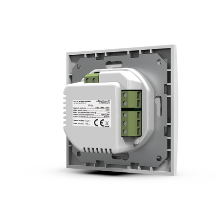 Tech przewodowy regulator pokojowy F-2z v1 dwustanowy do systemów ramkowych, biały STF-2ZV1WH