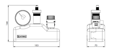 Afriso grupa bezpieczeństwa kotła KSG, Nmax UDT 73,6 kW, z zaworem bezpieczeństwa MS 3 bar 77938