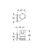 Grohe uchwyt prysznicowy ścienny Tempesta czarny mat 275952431
