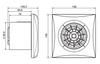 Venture wentylator łazienkowy Silent 100 CRZ 230V, 50HZ 40021220