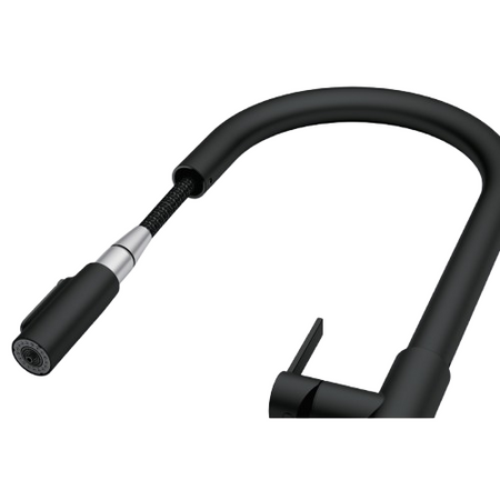 Franke bateria kuchenna filtrująca Maris Slim Clear Water J pull-out, czarny 120.0730.911