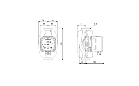 Grundfos pompa ALPHA2 32-80 180 230V 50Hz 6H 99411263