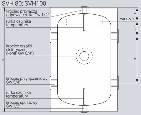 Kospel zbiornik buforowy SVH-80 10.5.14.002.00