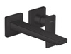 Hansgrohe jednouchwytowa bateria umywalkowa METROPOL, montaż ścienny podtynkowy, wylewka 22,5cm, element zewnętrzny, czarny mat 32526670 