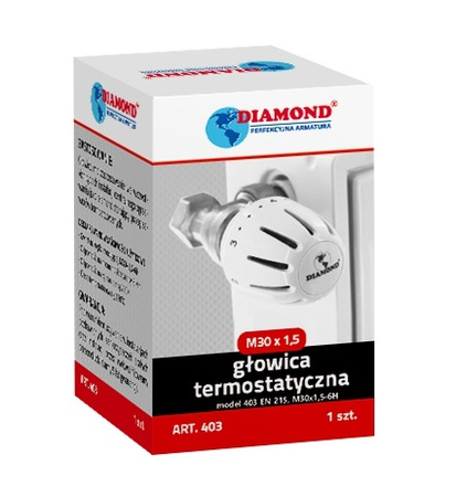 Diamond głowica termostatyczna model 403 m30x1,5-6h ART.403