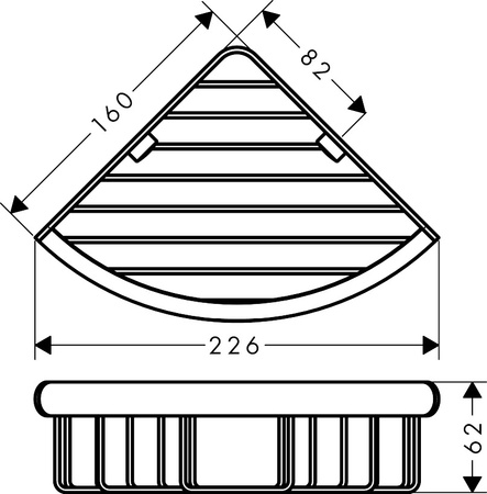 Hansgrohe koszyk narożny 41710000