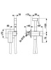 KFA LOGON bateria bidetowa podtynkowa, chrom 5139-512-00