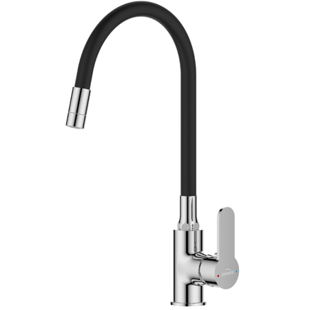 Invena bateria kuchenna Ksanti, chrom/czarny BZ-37-008-L