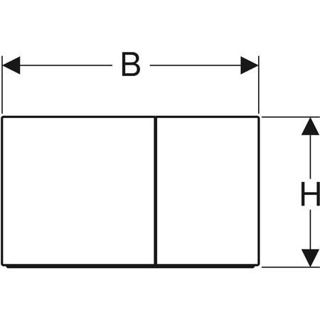 Geberit przycisk Sigma 70, mosiądz 115.622.QF.1