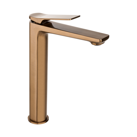 Invena bateria umywalkowa wysoka Neri Plus, miedź BU-P1-W14-L