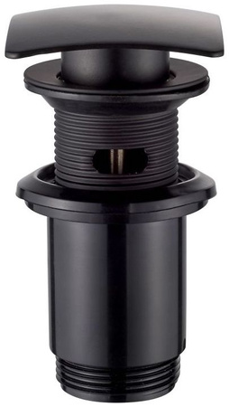 Invena mosiężny korek click-clack, czarny SC-B1-139-L