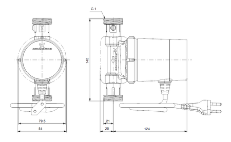 Grundfos pompa cyrkulacyjna COMFORT 15-14 BX TDT 93093665