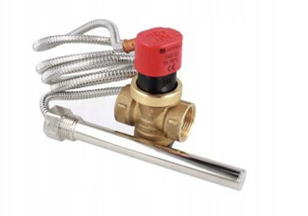 Afriso temperaturowy zawór ochronny kotła TAS, G3/4", kapilara 1,3 m 4241500