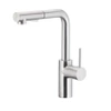 KFA bateria DUERO BASIC kuchenna  stojąca z wyciąganą wylewką  i obrotową wylewką  2 funkcyjną, inox 6623-110-22