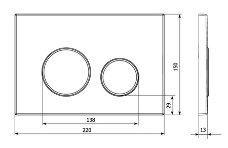 Zestaw stelaż podtynkowy KK-POL do WC z przyciskiem (biały) + miska WC z deską Lavita S017