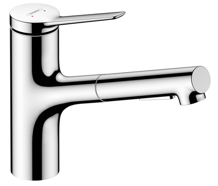 Hansgrohe jednouchwytowa bateria kuchenna z wyciąganą wylewką Zesis M33, chrom 74803000
