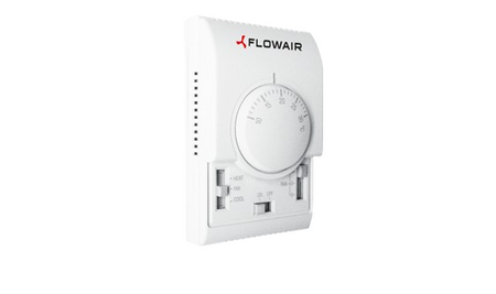 Flowair nagrzewnica wodna LEO L3 z 3-stopniowym regulatorem obrotów z termostatem i konsolą montażową 3,2-65,2 kW 51959
