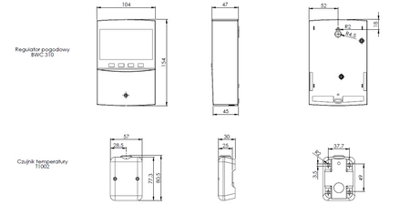 Afriso regulator pogodowy BWC 310, 3 czujniki, 230 AC 9031000