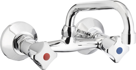 KFA Bateria umywalkowa ścienna STANDARD C 160 uchwyt czworokątny 300-310-00