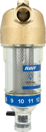 Afriso filtr do wody AWF 110, płukanie wsteczne, GW G1/2" 4211000 