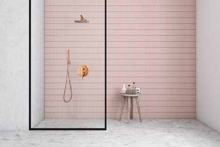 Invena zestaw prysznicowy podtynkowy z deszczownicą Glamour, miedź BS-02-014-V