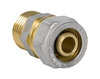 Diamond łącznik ZŁ-CH, PEX-AL-PEX, mosiądz 1/2"x16 FTN-001.1/2x16.ZŁ.CH