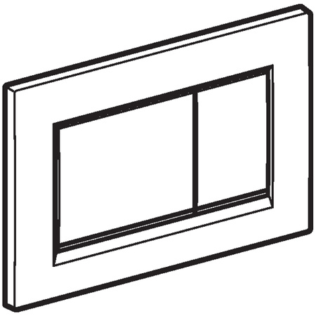 Geberit przycisk Sigma 30 stal pasek biały/chrom błyszczący, przycisk biały 115.883.KJ.1